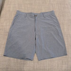 FootJoy 9” inseam lightweight shorts, 32”, heather blue